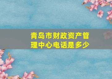 青岛市财政资产管理中心电话是多少