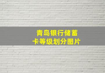 青岛银行储蓄卡等级划分图片