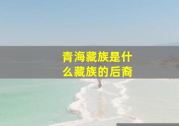 青海藏族是什么藏族的后裔