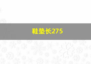 鞋垫长275