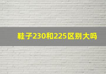 鞋子230和225区别大吗