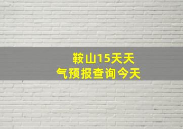 鞍山15天天气预报查询今天