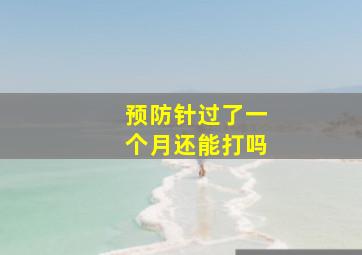 预防针过了一个月还能打吗