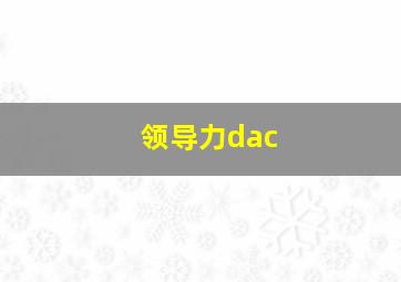 领导力dac