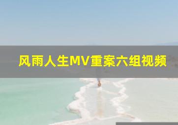 风雨人生MV重案六组视频