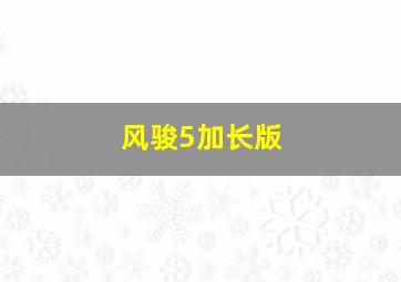 风骏5加长版