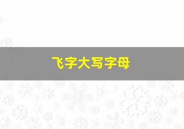 飞字大写字母