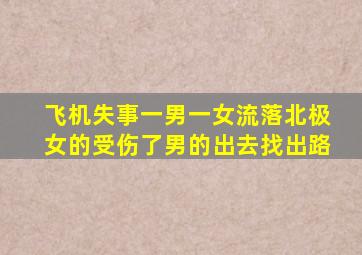 飞机失事一男一女流落北极女的受伤了男的出去找出路