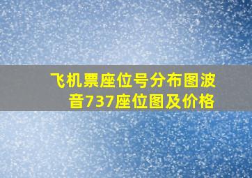 飞机票座位号分布图波音737座位图及价格