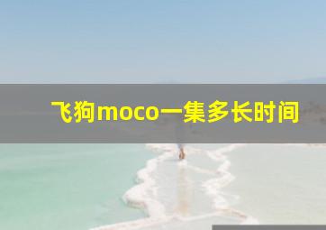 飞狗moco一集多长时间