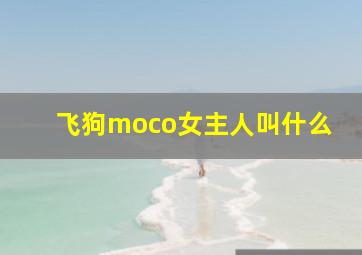 飞狗moco女主人叫什么