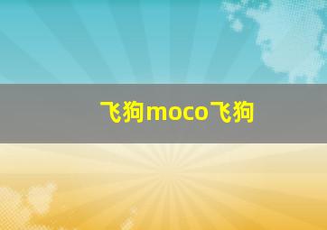 飞狗moco飞狗