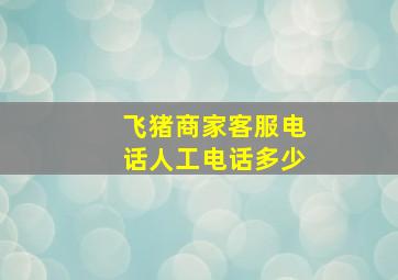 飞猪商家客服电话人工电话多少