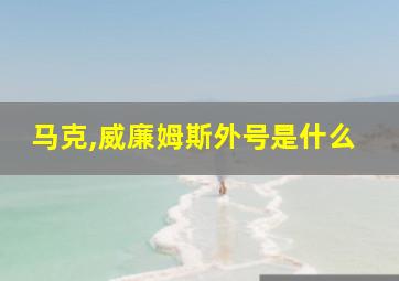 马克,威廉姆斯外号是什么