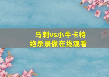 马刺vs小牛卡特绝杀录像在线观看