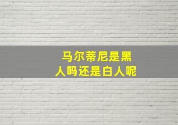 马尔蒂尼是黑人吗还是白人呢