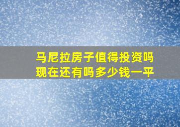 马尼拉房子值得投资吗现在还有吗多少钱一平