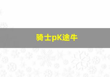 骑士pK途牛