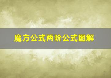 魔方公式两阶公式图解