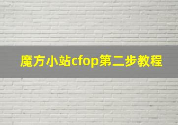 魔方小站cfop第二步教程