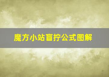 魔方小站盲拧公式图解