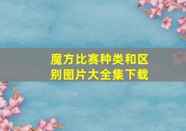 魔方比赛种类和区别图片大全集下载