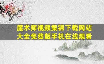 魔术师视频集锦下载网站大全免费版手机在线观看