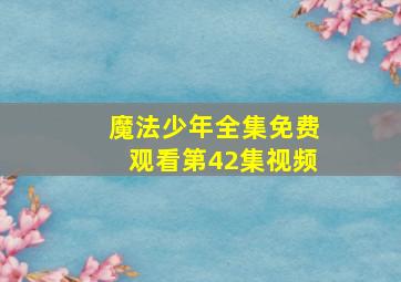 魔法少年全集免费观看第42集视频