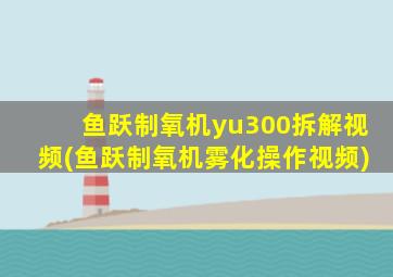 鱼跃制氧机yu300拆解视频(鱼跃制氧机雾化操作视频)