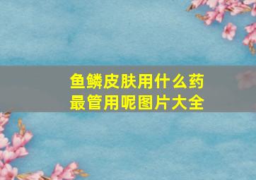 鱼鳞皮肤用什么药最管用呢图片大全