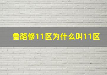 鲁路修11区为什么叫11区