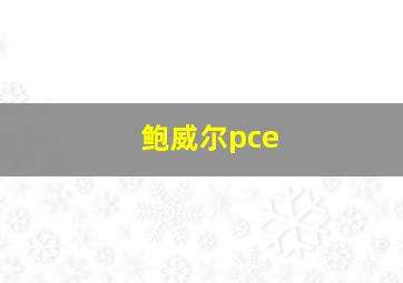 鲍威尔pce