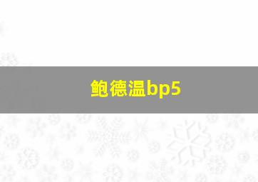 鲍德温bp5