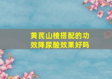 黄芪山楂搭配的功效降尿酸效果好吗