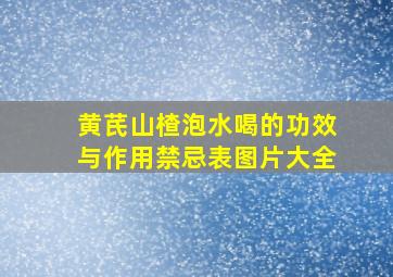 黄芪山楂泡水喝的功效与作用禁忌表图片大全