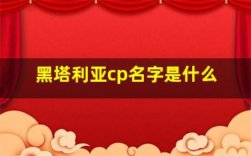 黑塔利亚cp名字是什么