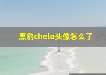 黑豹chelo头像怎么了