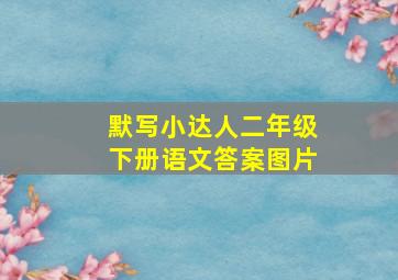 默写小达人二年级下册语文答案图片