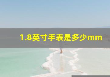 1.8英寸手表是多少mm