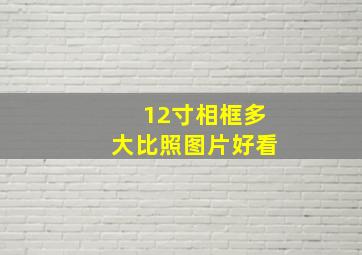 12寸相框多大比照图片好看