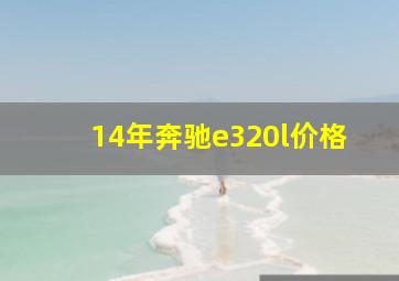 14年奔驰e320l价格