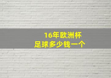 16年欧洲杯足球多少钱一个