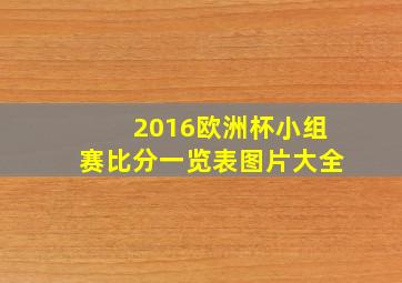 2016欧洲杯小组赛比分一览表图片大全