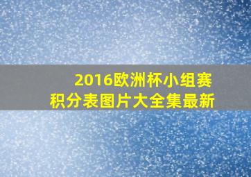 2016欧洲杯小组赛积分表图片大全集最新