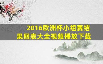 2016欧洲杯小组赛结果图表大全视频播放下载