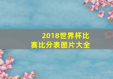 2018世界杯比赛比分表图片大全