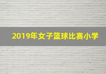 2019年女子篮球比赛小学