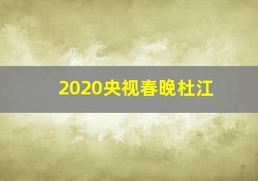 2020央视春晚杜江