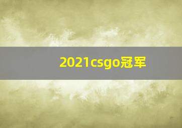 2021csgo冠军