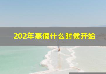 202年寒假什么时候开始